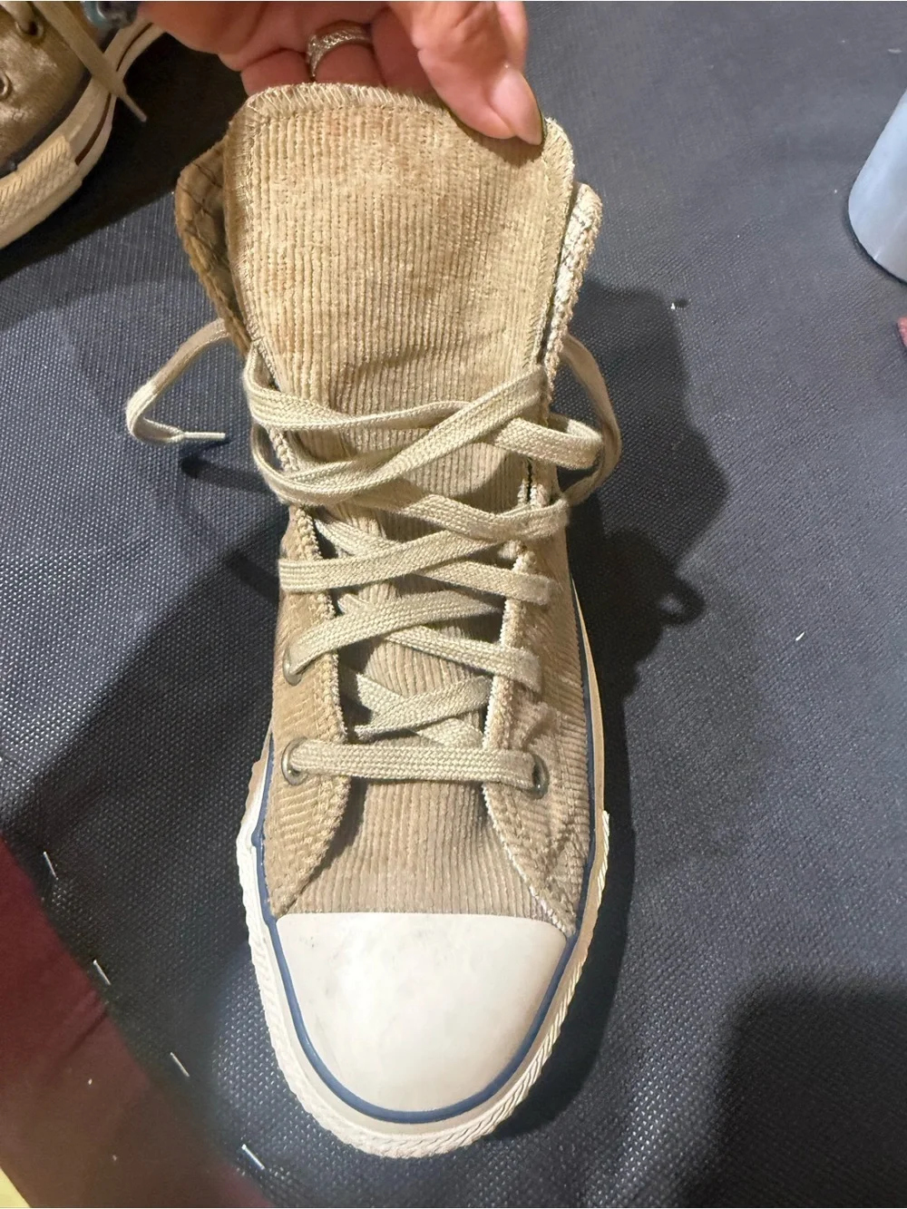 Converse Chuck Taylor All Star Corduroy High Tops – Tan | Men’s 6 / Women’s 8